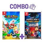 Combo Mario + Rabbids: Kingdom Battle + Minecraft Story Mode: The Complete Adventure - Switch