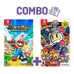 Combo Mario + Rabbids: Kingdom Battle + Super Bomberman R - Switch