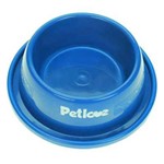 Comedouro ou Bebedouro Pet Love Plástico Anti-Formiga Azul para Gatos - 350 Ml