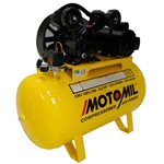 Compressor de Ar de Pistão 10 Pés 100 Litros Monofásico - CMV-10/100 - Motomil (110V/220V)