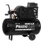 Compressor de Ar Pratic Air CSI 7,4 C/Rodas 50 L Schulz 220V