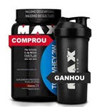 Comprou: Top Whey 3W - 900g - Max Titanium Ganhou: Coqueteleira Preta - 600ml - Max Titanium