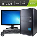 Computador BR-pc com Monitor Led 15,6 Intel Core I5-2400 8GB HD 2TB Windows 7 Pro Teclado e Mouse