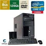 Computador Certo PC Desempenho 916 Intel Core I7 8GB SSD 120GB DVD