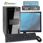 Computador com Monitor Led 18.5 Dual Core 8gb Hd 1tb Windows 7 3green Triumph Business Desktop
