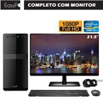 Computador Completo com Monitor 21.5" Full HD EasyPC Intel Core I3 4GB HD 1TB HDMI