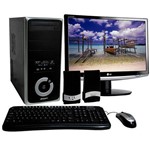 Computador E2180 com Intel Pentium® Dual Core 2GB 500GB DVD-RW Wireless Linux - Zmax + Monitor LCD W2252TQ-PF 22" (1680 X 1050) Widescreen - LG