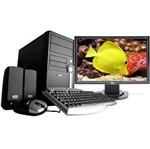 Computador E7200 com Intel® Core2Duo 4GB 500GB DVD-RW PCTV Linux, - Ezpac + Monitor LCD 203 VWA 20" (1680 X 1050) Widescreen Multimídia - AOC