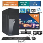 Computador Easypc Intel Core I3 4gb 1tb Dvd Windows Monitor 19 Lg 20m37a