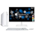 Computador Easypc Slim White Intel Core I3 8gb HD 1tb Monitor Led 21.5" Hq Full HD 2ms Hdmi Bivolt