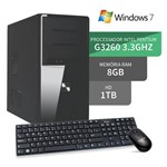 Computador G3260 8gb Ddr3 Hd 1tb Windows 7 3green Triumph Business Desktop