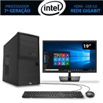 Computador Home&office Intel Core I5 7ª Geração 7400 8gb 1tb Windows 10 com Monitor 19.5 Lg 3green