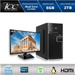 Computador Icc Iv1883dm18 Intel Dual Core 2.41ghz 8gb HD 2tb Dvdrw USB 3.0 Hdmi Full HD Monitor Led 18,5"