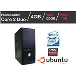 Computador Intel Core 2 Duo 4GB SSD 120GB Vídeo R5230 1GB LINUX WIFI