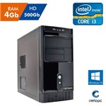 Computador Intel Core I3 4gb Hd 500gb com Windows 10 Sl Certo Pc Desempenho 010 Ms