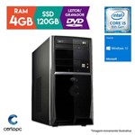 Computador Intel Core I5 8ª Geração 4GB SSD 120GB DVD Windows 10 SL Certo PC Select 1017