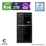 Computador Intel Core I5 8ª Geração 8GB 2TB DVD Certo PC Select 1022