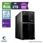 Computador Intel Core I5 8ª Geração 8GB 2TB DVD Windows 10 PRO Certo PC Select 1024