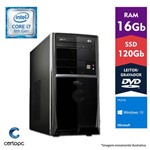 Computador Intel Core I7 8° Geração 16GB SSD 120GB DVD Windows 10 Home Certo PC Desempenho 1017
