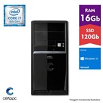 Computador Intel Core I7 8° Geração 16GB SSD 120GB Windows 10 Home Certo PC Desempenho 1014
