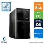 Computador Intel Core I7 8° Geração 8GB HD 1TB DVD Windows 10 Home Certo PC Desempenho 1011
