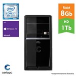 Computador Intel Core I7 8° Geração 8GB HD 1TB Windows 10 PRO Certo PC Desempenho 1009
