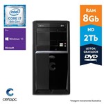 Computador Intel Core I7 8° Geração 8GB HD 2TB DVD Windows 10 PRO Certo PC Desempenho 1024