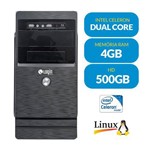 Computador Login Soho Intel Dual Core 4GB 500GB Linux