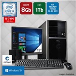 Computador + Monitor 15’’ Intel Core I5 7ª Ger 8GB HD 1TB Windows 10 PRO Certo PC SELECT 048