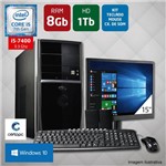 Computador + Monitor 15'' Intel Core I5 7ª Ger 8GB HD 1TB Windows 10 Certo PC SELECT 036