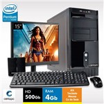 Computador + Monitor 15'' Intel Pentium Dual Core 3.3ghz 4gb Hd 500gb Certo Pc Mid 008
