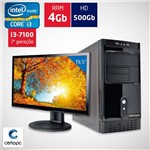 Computador + Monitor 19,5’’ Intel Core I3 7ª Geração 4gb Hd 500gb Certo Pc Smart 011