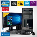 Computador + Monitor 19,5’’ Intel Core I3 7ª Geração 8gb Hd 1tb Dvd com Windows 10 Certo Pc Smart 04