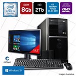 Computador + Monitor 19,5 Intel Core I5 7 Ger 8GB HD 2TB DVD Windows 10 PRO Certo PC SELECT 009
