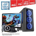 Computador + Monitor 19” Intel Core I5 8GB HD 1TB GTX 1050 2GB CertoX BRAVE 501