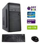 Computador OFFBOX Home 4001, Intel Core I3- 7100 Kaby Lake, HD 1TB, 4GB DDR4, DVD, Tec/Mou FreeDos