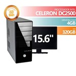 Computador Premium Business Celeron DC2500 4Gb 320Gb + Monitor 15.6