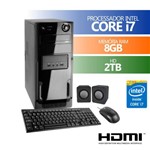 Computador Premium Business Intel Core I7 8gb Ddr3 Hd 2tb + Kit ( Mouse,teclado,caixa )