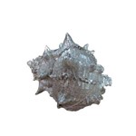 Concha Decorativa em Resina Prata 11cm - D&A