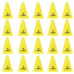 Cones para Treinamento de Agilidade 18cm Amarelo 20 Unidades - Liveup Ls3876/18