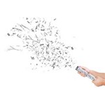 Confeste - Lançador de Confete 25cm Prata - Mundo Bizarro