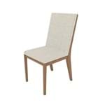 Conjunto 02 Cadeiras de Jantar Bell Estofada Catanho - Wood Prime VM 20455