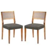Conjunto 02 Cadeiras de Jantar Columbia - Wood Prime MT 16856