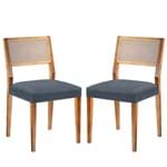 Conjunto 02 Cadeiras de Jantar Star Madeira - Wood Prime MT 16848