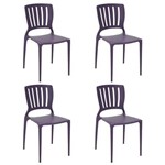 Conjunto 4 Cadeiras Tramontina Sofia Lilás 92035080