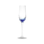 Conjunto 6 Taças para Champagne 230ml Artisan Azul Bon Gourmet