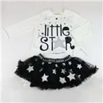 Conjunto Blusa e Shorts/Saia Tutu Little Star - Preto - Petit Cherie-1ano