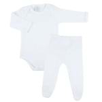 Conjunto Body e Culote Underwear Protection UV+50 - Branco - Piu-Piu-P