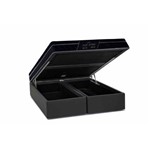 Conjunto Box- Colchão Probel Pocket Perfil Springs Black+Box Baú Courino Nero Black- King 193x203