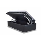 Conjunto Box- Colchão Sealy Pocket Concept Dream Black+Box Baú Courino Nero Black- Solteiro 88x188